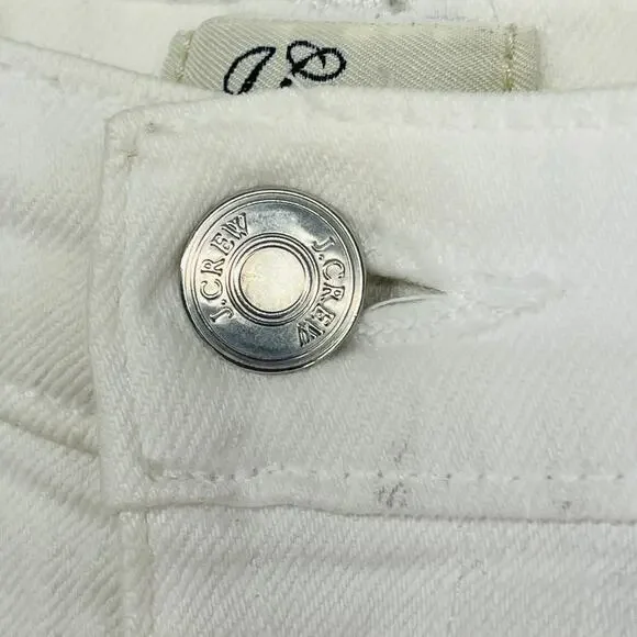 J.CREW Jeans Womens 26 Slim Broken in Boyfriend Stretch Denim Cotton White - Picture 6 of 14